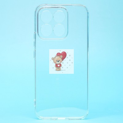 Чехол-накладка для Honor X8c (прозрачный) Activ ASC-101 Puffy 0.9мм