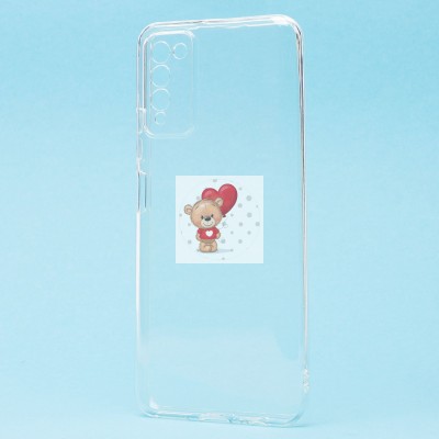 Чехол-накладка для Huawei Honor 10X Lite (прозрачный) Activ ASC-101 Puffy 0.9мм