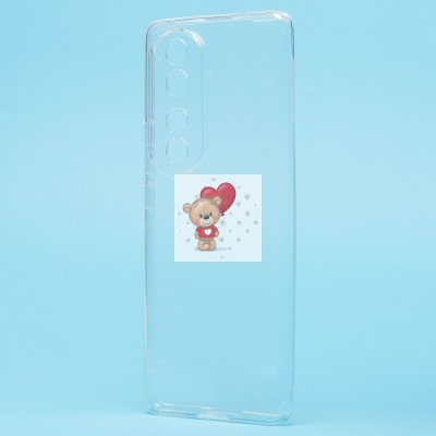 Чехол-накладка для Huawei Honor 70 Pro + (прозрачный) Activ ASC-101 Puffy 0.9мм