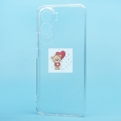 Чехол-накладка для Huawei Honor 90 lite (прозрачный) Activ ASC-101 Puffy 0.9мм