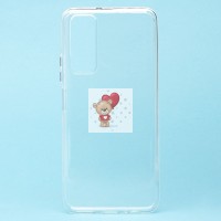 Чехол-накладка для Huawei P Smart 2021 (прозрачный) Activ ASC-101 Puffy 0.9мм