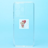 Чехол-накладка для Infinix HOT 30i (прозрачный) Activ ASC-101 Puffy 0.9мм