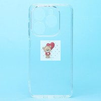 Чехол-накладка для Infinix HOT 40i (прозрачный) Activ ASC-101 Puffy 0.9мм