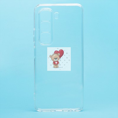 Чехол-накладка для Infinix Hot 50 4G (прозрачный) Activ ASC-101 Puffy 0.9мм Чехол-накладка для Infinix Hot 50 4G (прозрачный) Activ ASC-101 Puffy 0.9мм