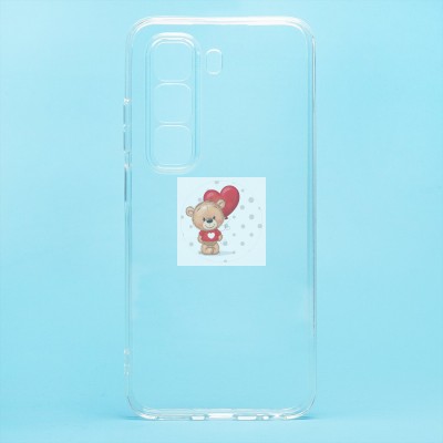 Чехол-накладка для Infinix Hot 50 5G (прозрачный) Activ ASC-101 Puffy 0.9мм Чехол-накладка для Infinix Hot 50 5G (прозрачный) Activ ASC-101 Puffy 0.9мм