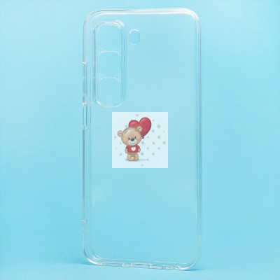 Чехол-накладка для Infinix Hot 50 5G (прозрачный) Activ ASC-101 Puffy 0.9мм