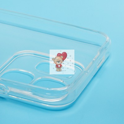 Чехол-накладка для Infinix Hot 50i (прозрачный) Activ ASC-101 Puffy 0.9мм