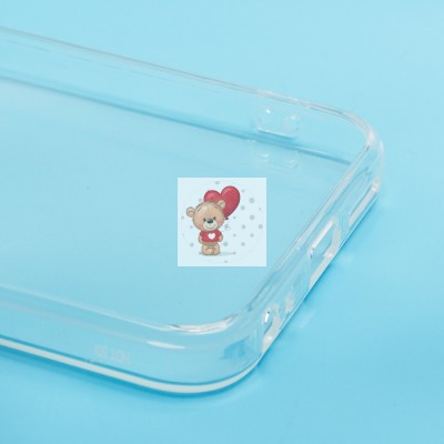 Чехол-накладка для Infinix Hot 50i (прозрачный) Activ ASC-101 Puffy 0.9мм