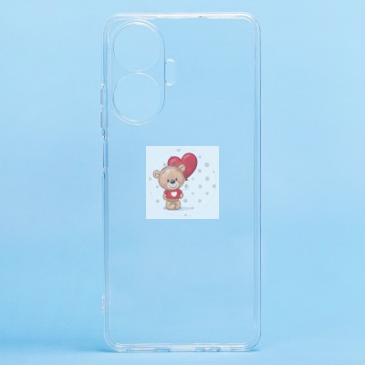 Чехол-накладка для Realme C55 (прозрачный) Activ ASC-101 Puffy 0.9мм