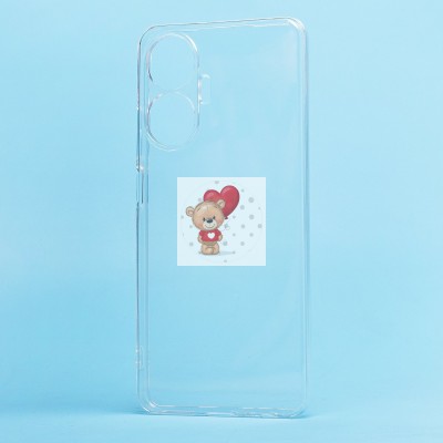 Чехол-накладка для Realme C55 (прозрачный) Activ ASC-101 Puffy 0.9мм