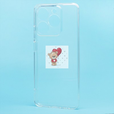 Чехол-накладка для Realme C63 4G (прозрачный) Activ ASC-101 Puffy 0.9мм