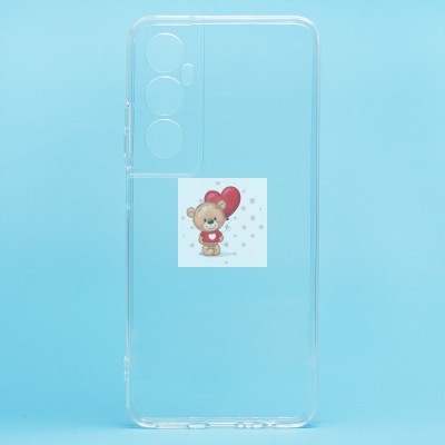 Чехол-накладка для Realme C65 (прозрачный) Activ ASC-101 Puffy 0.9мм