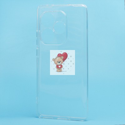 Чехол-накладка для Realme GT 6T (прозрачный) Activ ASC-101 Puffy 0.9мм