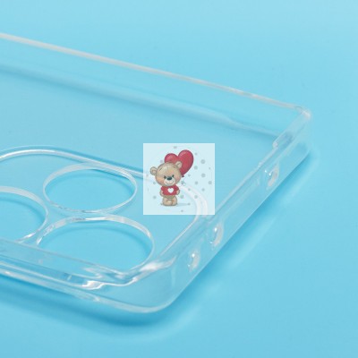 Чехол-накладка для Realme GT 6T (прозрачный) Activ ASC-101 Puffy 0.9мм