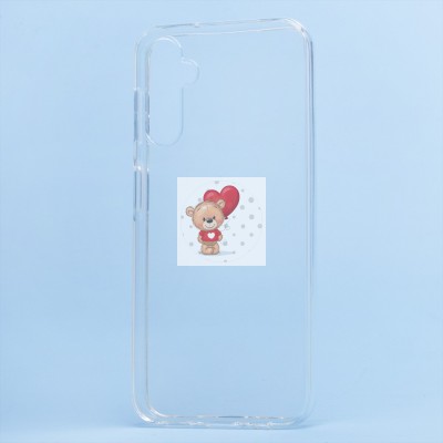 Чехол-накладка для Samsung A146 Galaxy A14 5G (MediaTek) (прозрачный) Activ ASC-101 Puffy 0.9мм