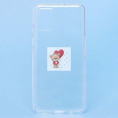 Чехол-накладка для Samsung A515 Galaxy A51 4G (прозрачный) Activ ASC-101 Puffy 0.9мм