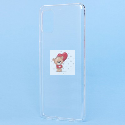 Чехол-накладка для Samsung A515 Galaxy A51 4G (прозрачный) Activ ASC-101 Puffy 0.9мм