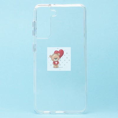 Чехол-накладка для Samsung G991 Galaxy S21 (прозрачный) Activ ASC-101 Puffy 0.9мм