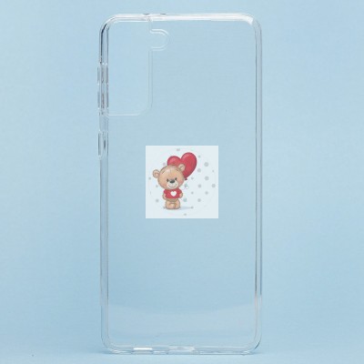 Чехол-накладка для Samsung G996 Galaxy S21+ (прозрачный) Activ ASC-101 Puffy 0.9мм