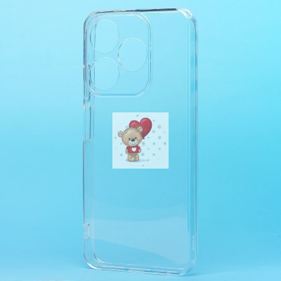 Чехол-накладка для Tecno Spark 10 4G (прозрачный) Activ ASC-101 Puffy 0.9мм