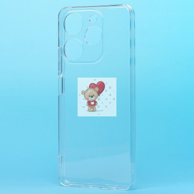 Чехол-накладка для Tecno Spark 10 Pro (прозрачный) Activ ASC-101 Puffy 0.9мм