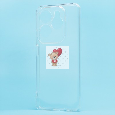 Чехол-накладка для Tecno Spark 20 Pro 5G (прозрачный) Activ ASC-101 Puffy 0.9мм