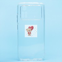 Чехол-накладка для Xiaomi Poco M4 Pro 4G (прозрачный) Activ ASC-101 Puffy 0.9мм