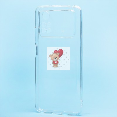 Чехол-накладка для Xiaomi Poco M4 Pro 4G (прозрачный) Activ ASC-101 Puffy 0.9мм