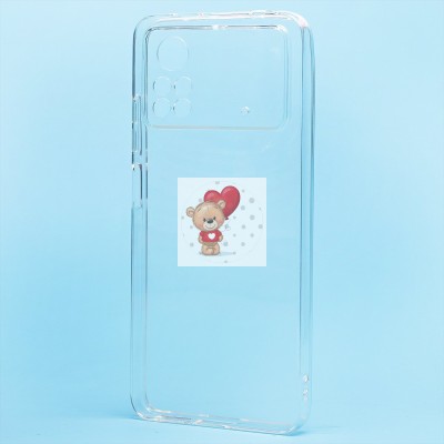 Чехол-накладка для Xiaomi Poco X4 Pro 5G (прозрачный) Activ ASC-101 Puffy 0.9мм