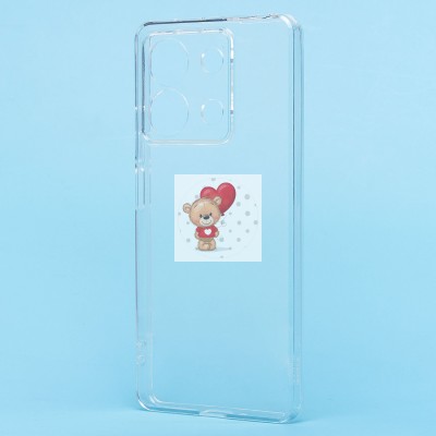 Чехол-накладка для Xiaomi Poco X6 5G (прозрачный) Activ ASC-101 Puffy 0.9мм