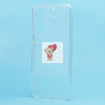 Чехол-накладка для Xiaomi Redmi 13 4G (прозрачный) Activ ASC-101 Puffy 0.9мм