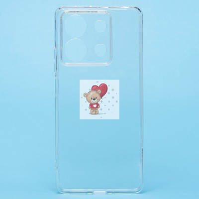 Чехол-накладка для Xiaomi Redmi Note 13 5G Global (прозрачный) Activ ASC-101 Puffy 0.9мм