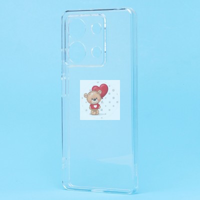 Чехол-накладка для Xiaomi Redmi Note 13 5G Global (прозрачный) Activ ASC-101 Puffy 0.9мм