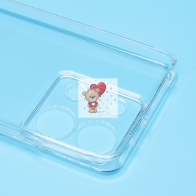 Чехол-накладка для Xiaomi Redmi Note 13 5G Global (прозрачный) Activ ASC-101 Puffy 0.9мм