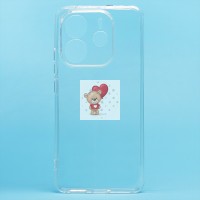 Чехол-накладка для Xiaomi Redmi Note 14 4G (прозрачный) Activ ASC-101 Puffy 0.9мм