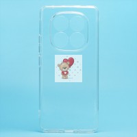 Чехол-накладка для Xiaomi Redmi Note 14 Pro (прозрачный) Activ ASC-101 Puffy 0.9мм