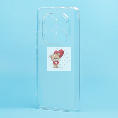 Чехол-накладка для Xiaomi Redmi Note 14 Pro (прозрачный) Activ ASC-101 Puffy 0.9мм