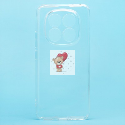 Чехол-накладка для Xiaomi Redmi Note 14 Pro+ (прозрачный) Activ ASC-101 Puffy 0.9мм