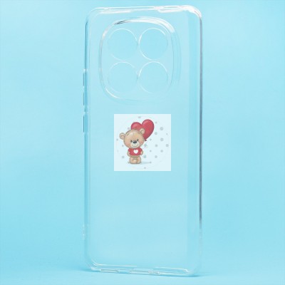 Чехол-накладка для Xiaomi Redmi Note 14 Pro+ (прозрачный) Activ ASC-101 Puffy 0.9мм