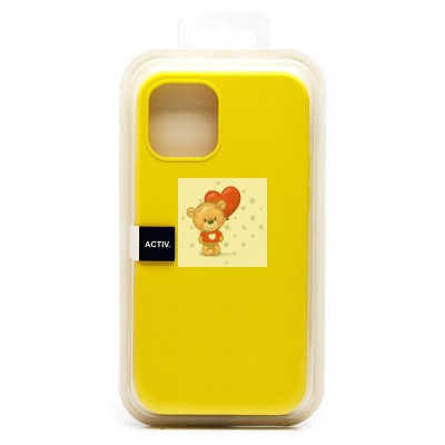 Чехол-накладка для Apple iPhone 12 (желтый) Activ Full Original Design
