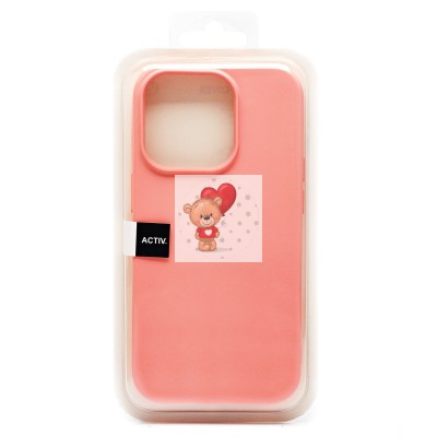 Чехол-накладка для Apple iPhone 14 Pro (светло-розовый) Activ Full Original Design Чехол-накладка для Apple iPhone 14 Pro (светло-розовый) Activ Full Original Design