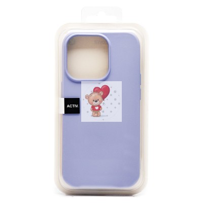 Чехол-накладка для Apple iPhone 14 Pro (светло-фиолетовый) Activ Full Original Design Чехол-накладка для Apple iPhone 14 Pro (светло-фиолетовый) Activ Full Original Design
