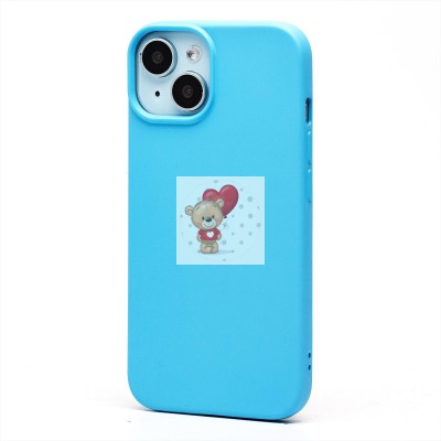 Чехол-накладка для Apple iPhone 14 (голубой) Activ Full Original Design