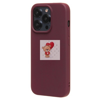 Чехол-накладка для Apple iPhone 15 Pro (бордовый) Activ Full Original Design