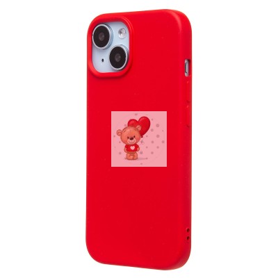 Чехол-накладка для Apple iPhone 15 (красный) Activ Full Original Design