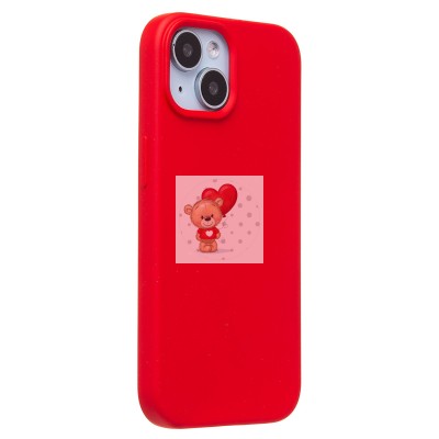 Чехол-накладка для Apple iPhone 15 (красный) Activ Full Original Design