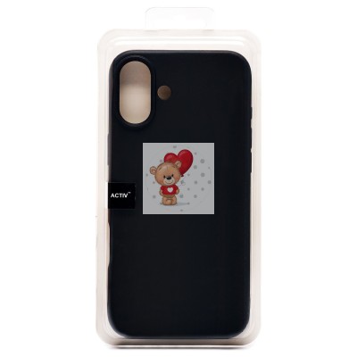 Чехол-накладка для Apple iPhone 16 Plus (черный) Activ Full Original Design