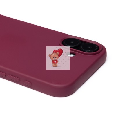 Чехол-накладка для Apple iPhone 16 Plus (бордовый) Activ Full Original Design Чехол-накладка для Apple iPhone 16 Plus (бордовый) Activ Full Original Design