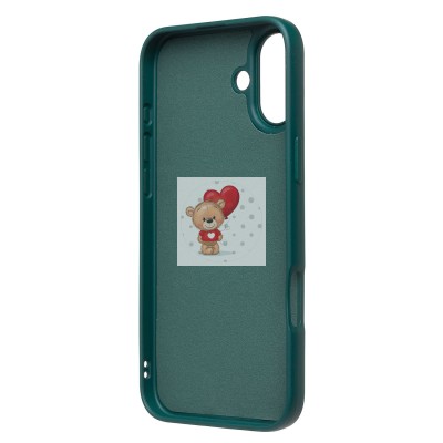 Чехол-накладка для Apple iPhone 16 Plus (темно-зеленый) Activ Full Original Design Чехол-накладка для Apple iPhone 16 Plus (темно-зеленый) Activ Full Original Design