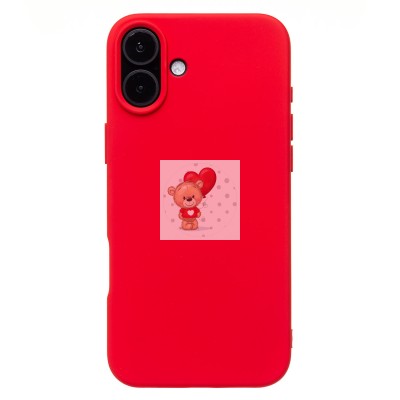 Чехол-накладка для Apple iPhone 16 Plus (красный) Activ Full Original Design